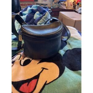 Coach Black Pebbled Leather Crossbody Bag